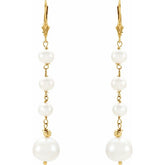 Freshwater Pearl Earrings in 14K Gold