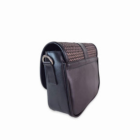 Leather Crossbody Bag Carriel Black