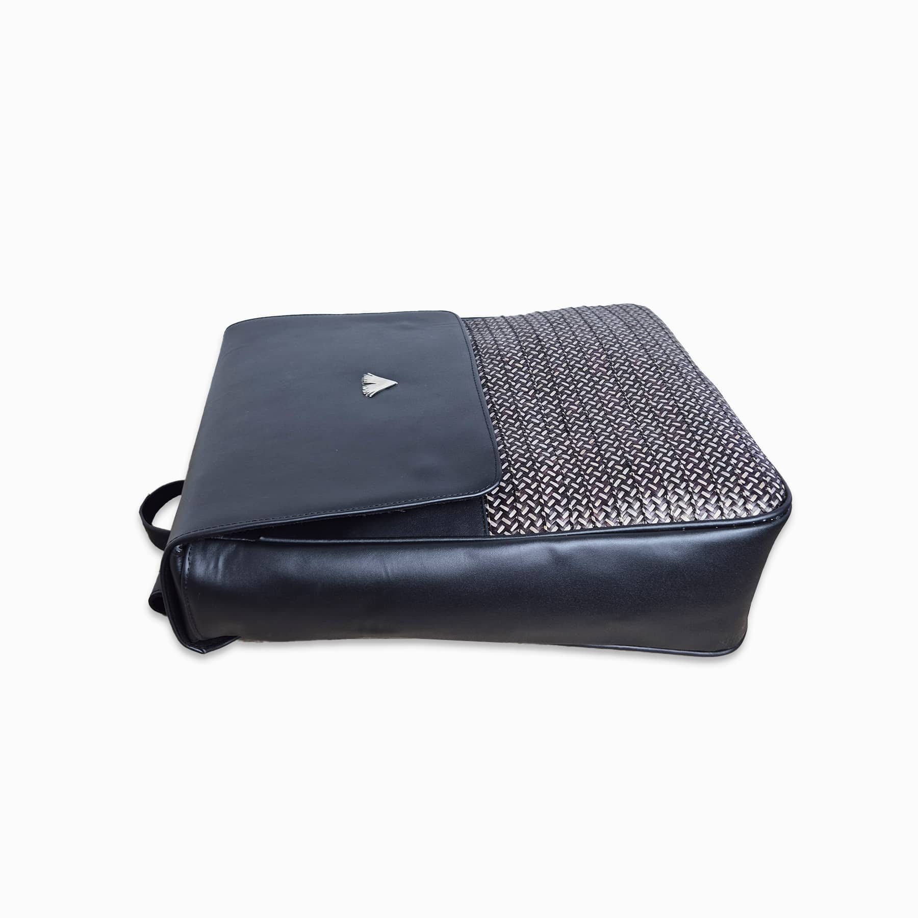 Black Leather Elite Laptop Backpack – Handmade Work Backpack with Pockets, Luxury Leather Bag