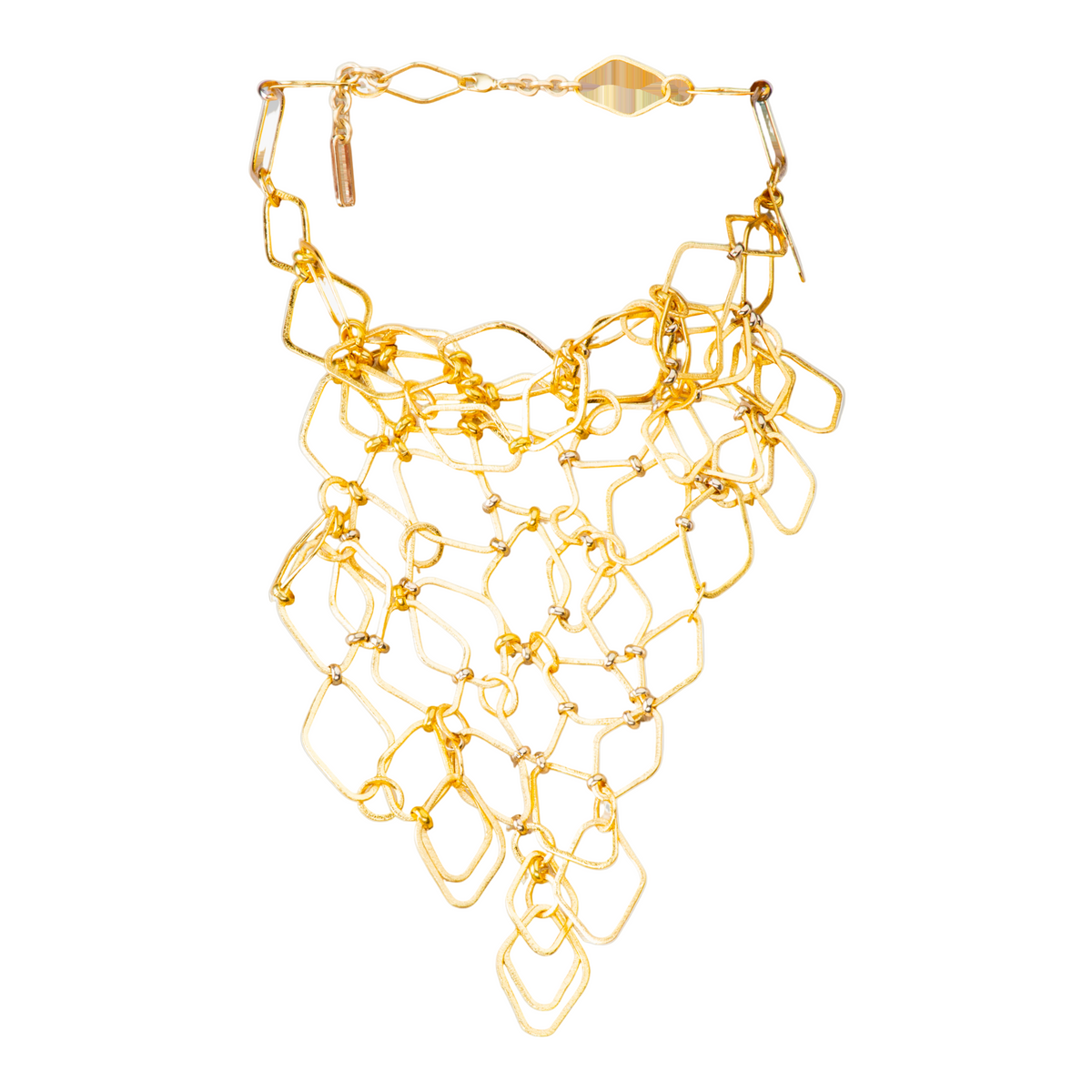 Abstract Link Net Necklace