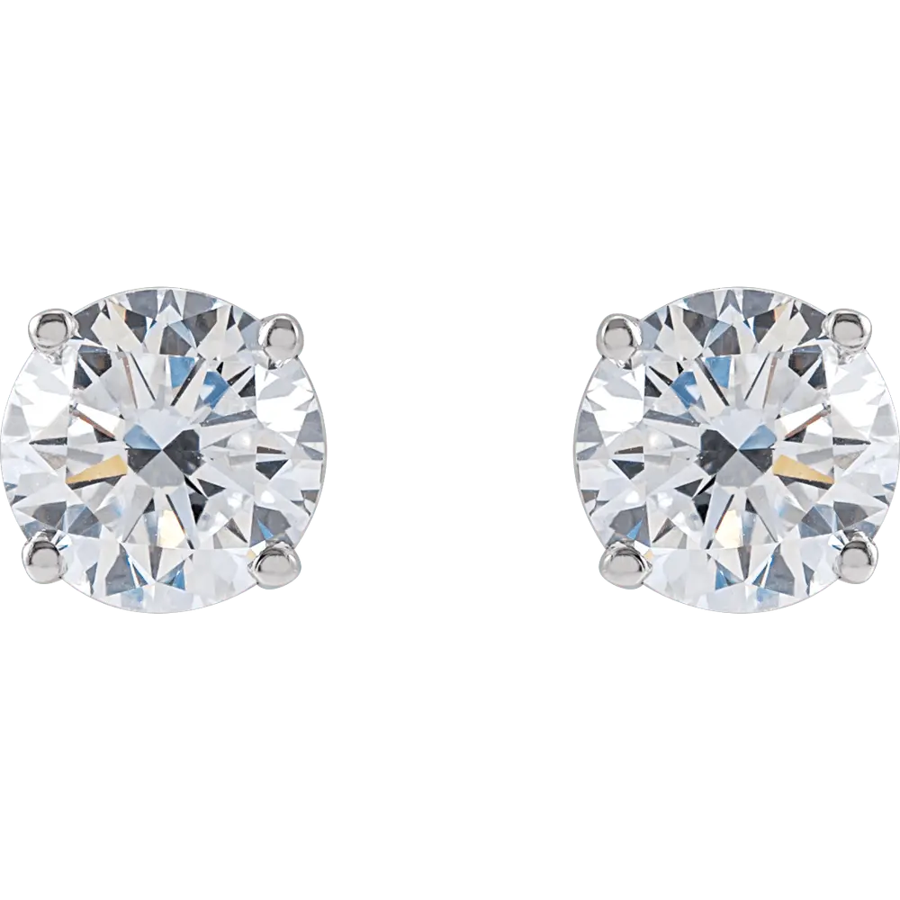 3 CT Lab-Grown Diamond Earrings in 14K Gold