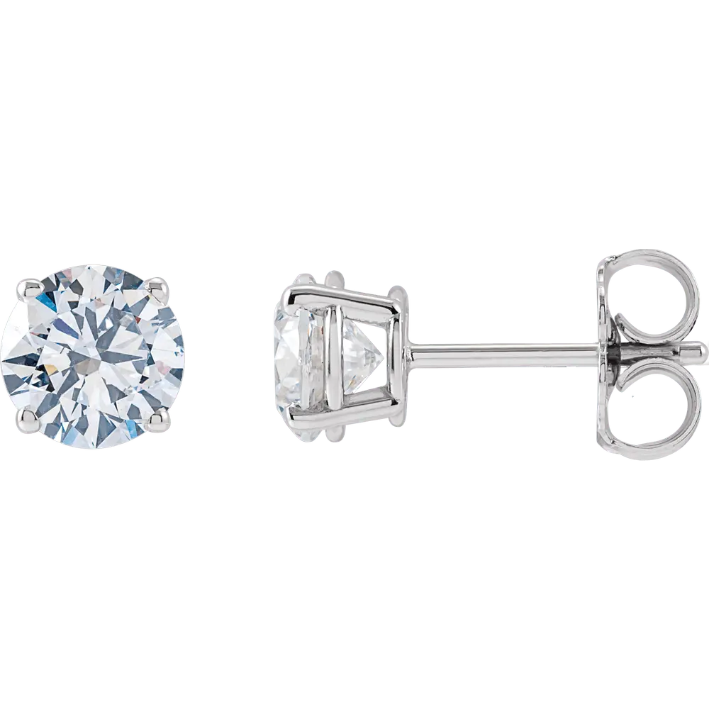 3 CT Lab-Grown Diamond Earrings in 14K Gold