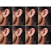 3 CT Lab-Grown Diamond Earrings in 14K Gold