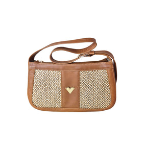 Brown Leather Imperial Handbag – Classic Shoulder Bag with Pocket, Handmade Timeless Purse