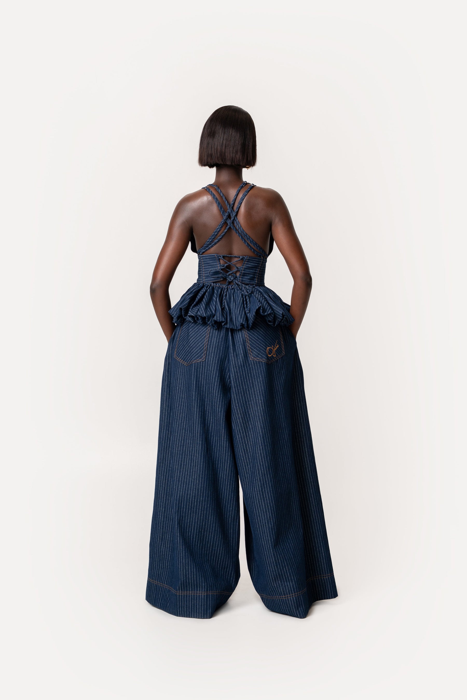 Denim Pinstripe AMARA Pants