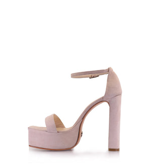 Elegant Suede Platform Sandals Cande