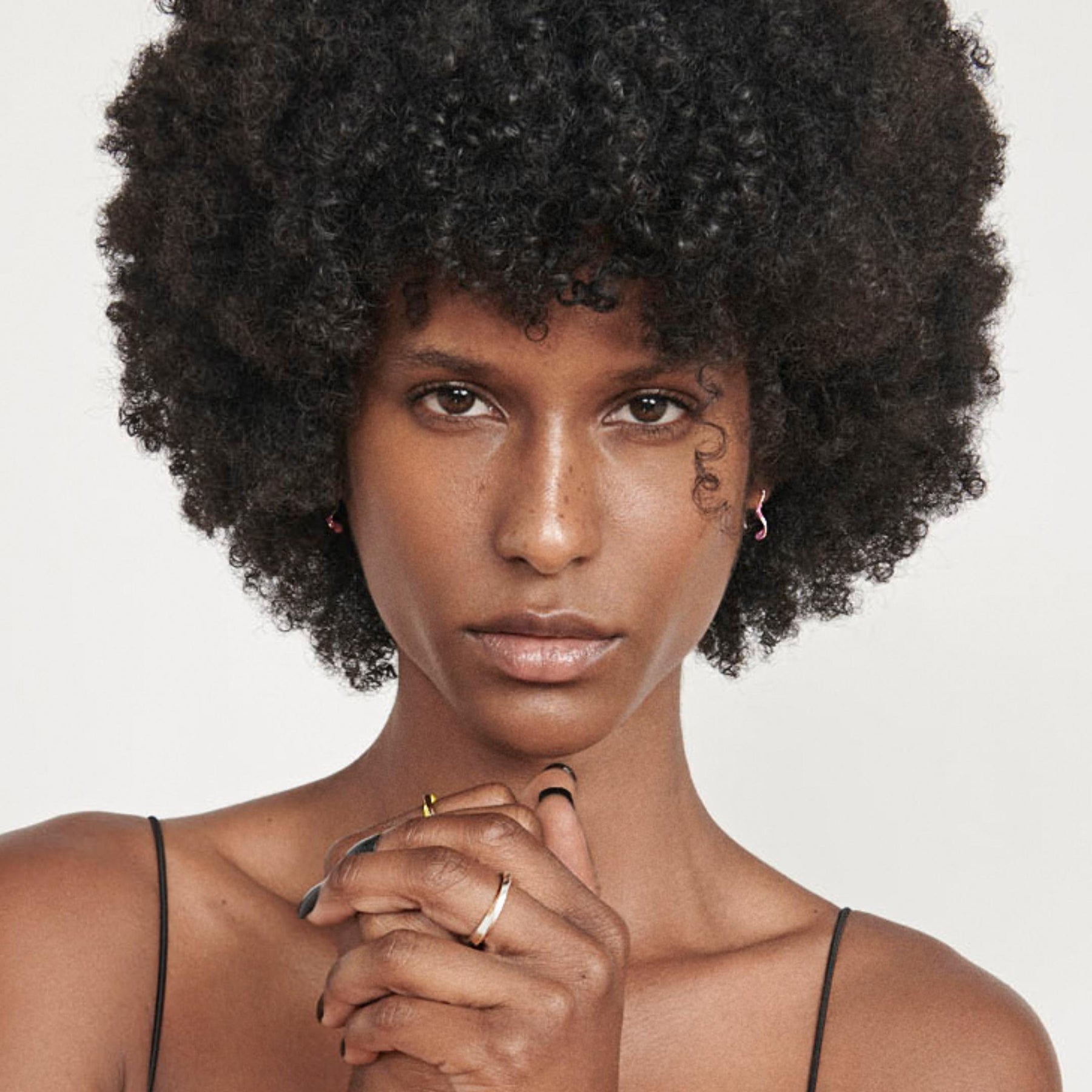 Sahab Color Mini Hoops - Silver