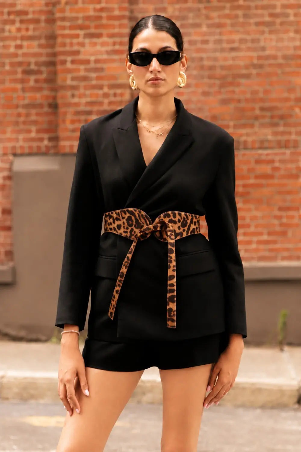 Esquel Hair-On Leather Belt