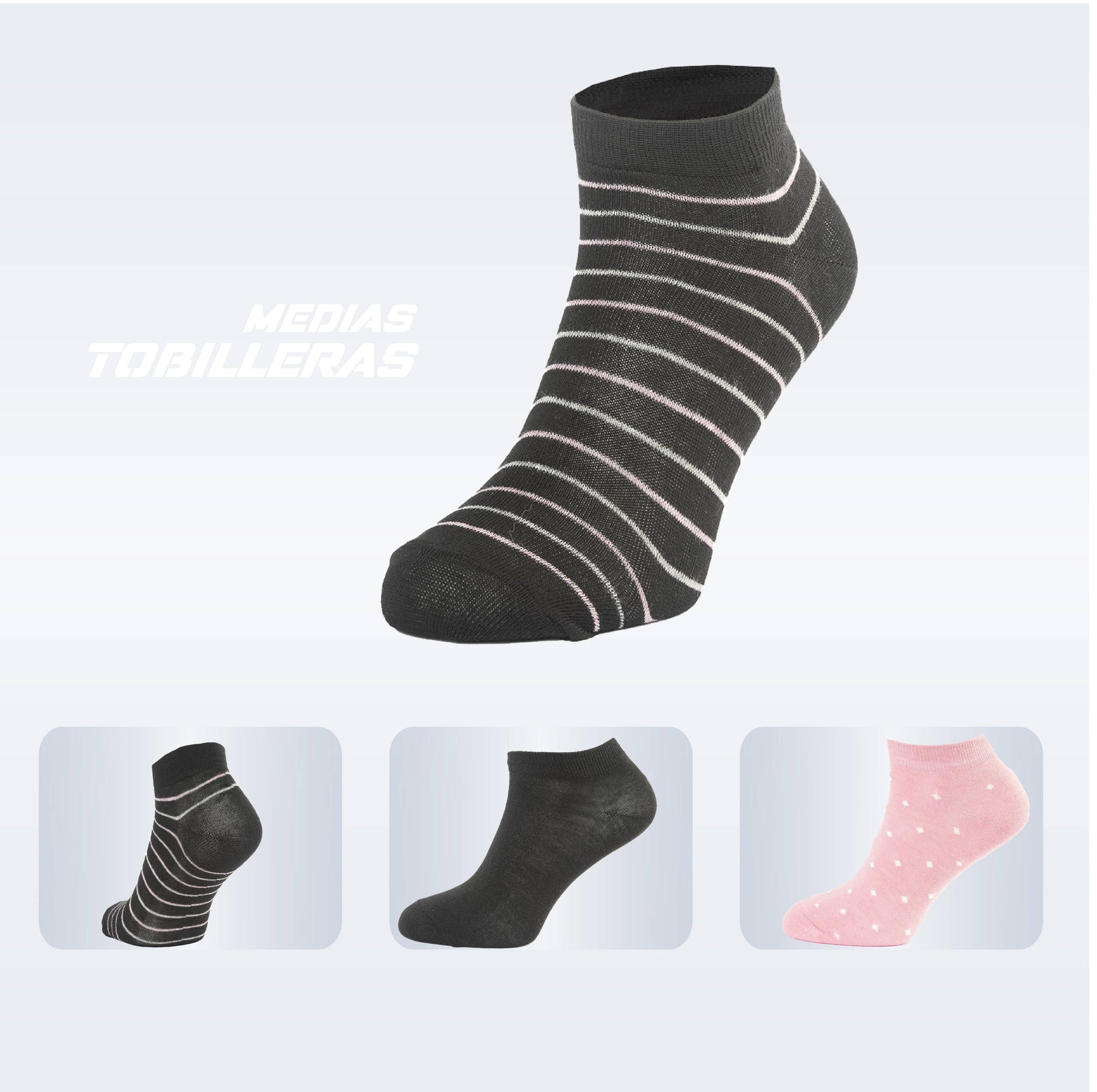 PACK DE 3 MEDIAS TOBILLERAS