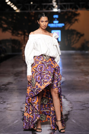 The Paisley Garden Shirt & Skirt Set