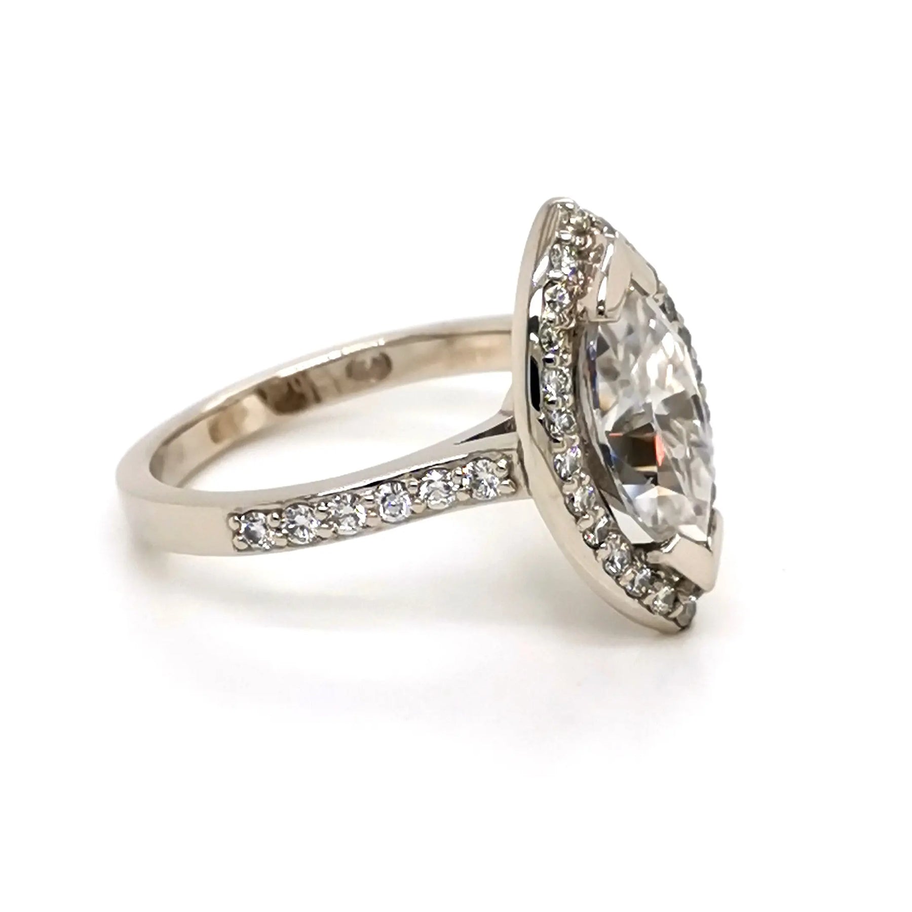 Marquise Halo Ring