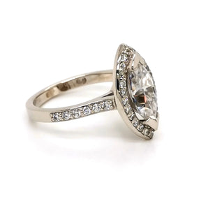 Marquise Halo Ring