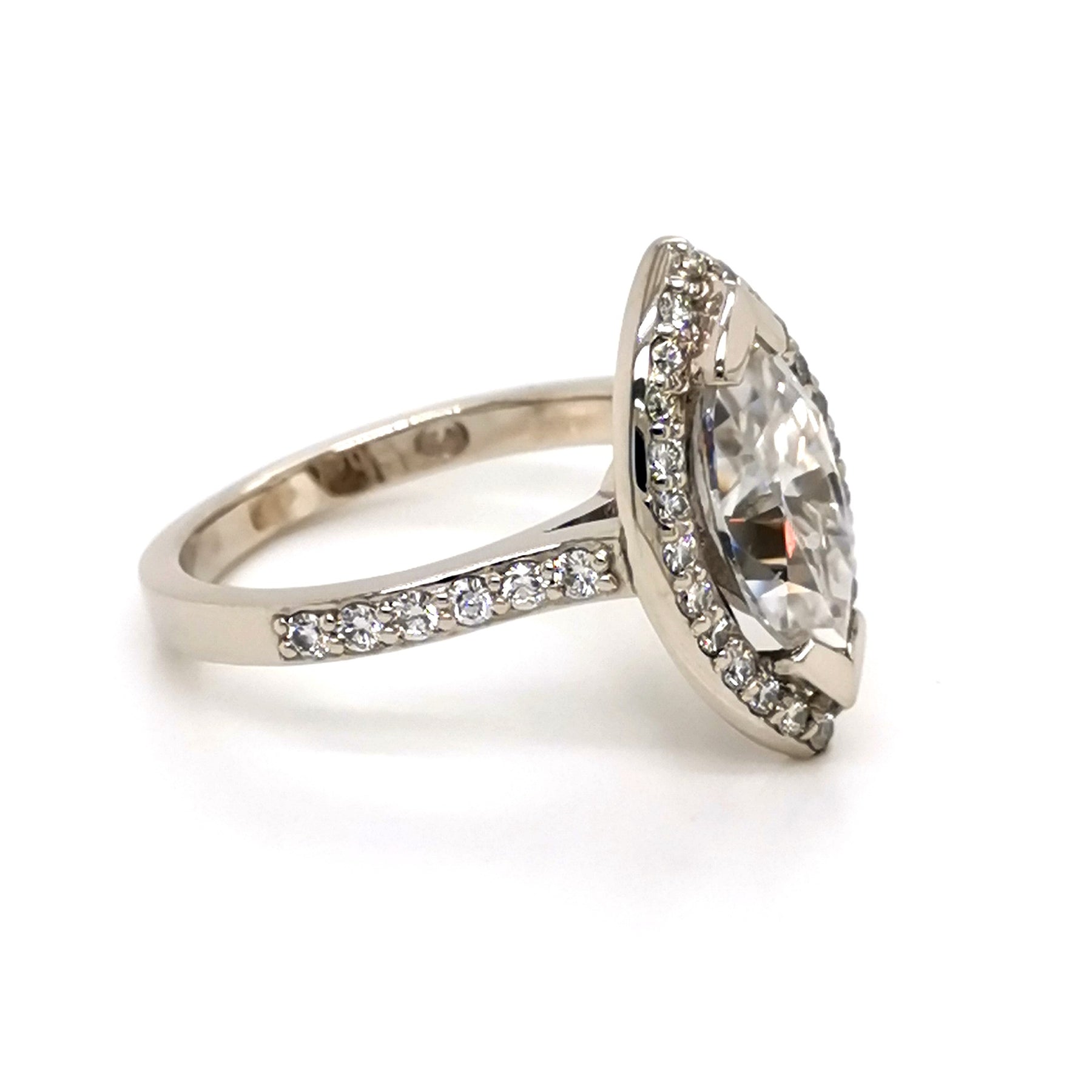 Marquise Halo Ring