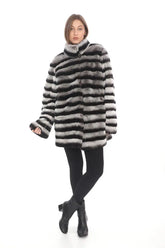 Luxury Fluffy Chanchila Fur Coat – Exquisite Elegance &amp; Unmatched Comfort