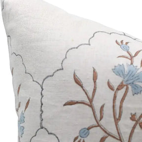 Handcrafted Beautiful Hand Made Block Print Pure Linen Cushion Cover - Vidhya