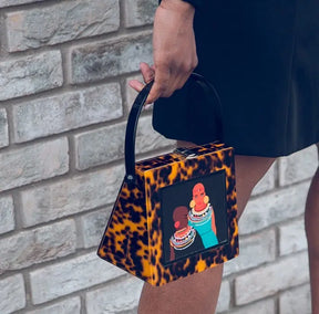 Naserian Acrylic Top Handle Bag
