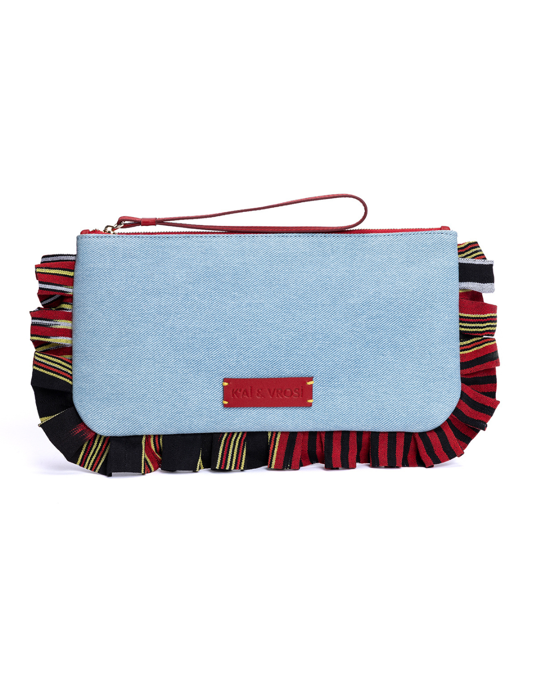 Medi - Light Denim Clutch Bag