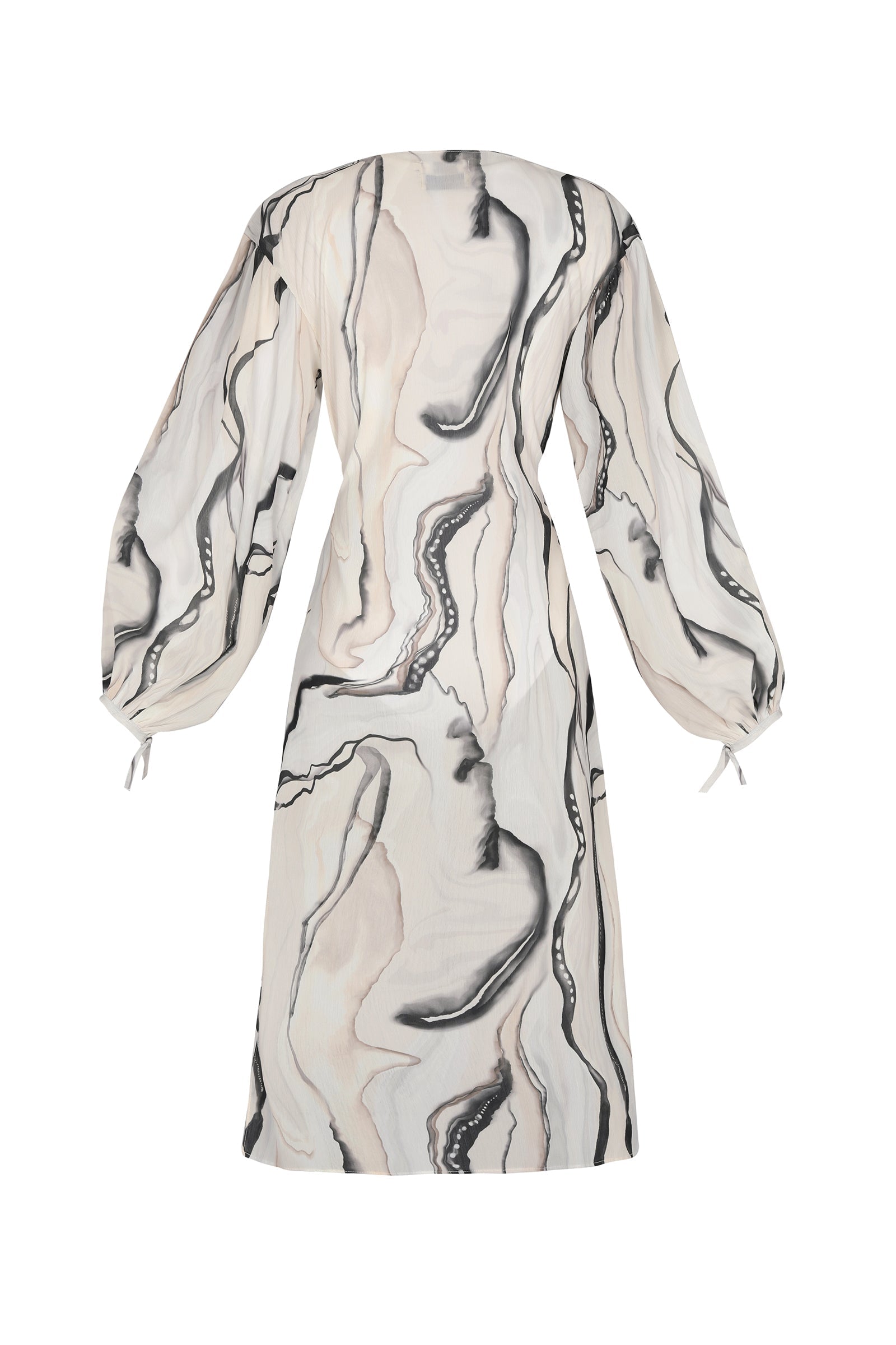 Marble Wrap Dress