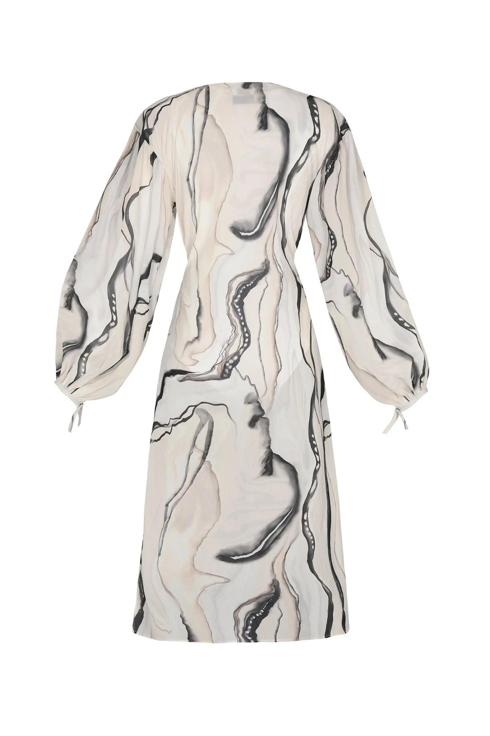 Marble Wrap Dress