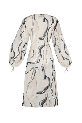 Marble Wrap Dress