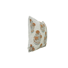 Unique Block Hand-Printed Viscose Linen Pillow Cover- Mohini