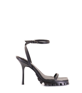 Sleek Black Strappy Heels Fresh