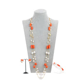 Abisola Necklace Set (Peach)