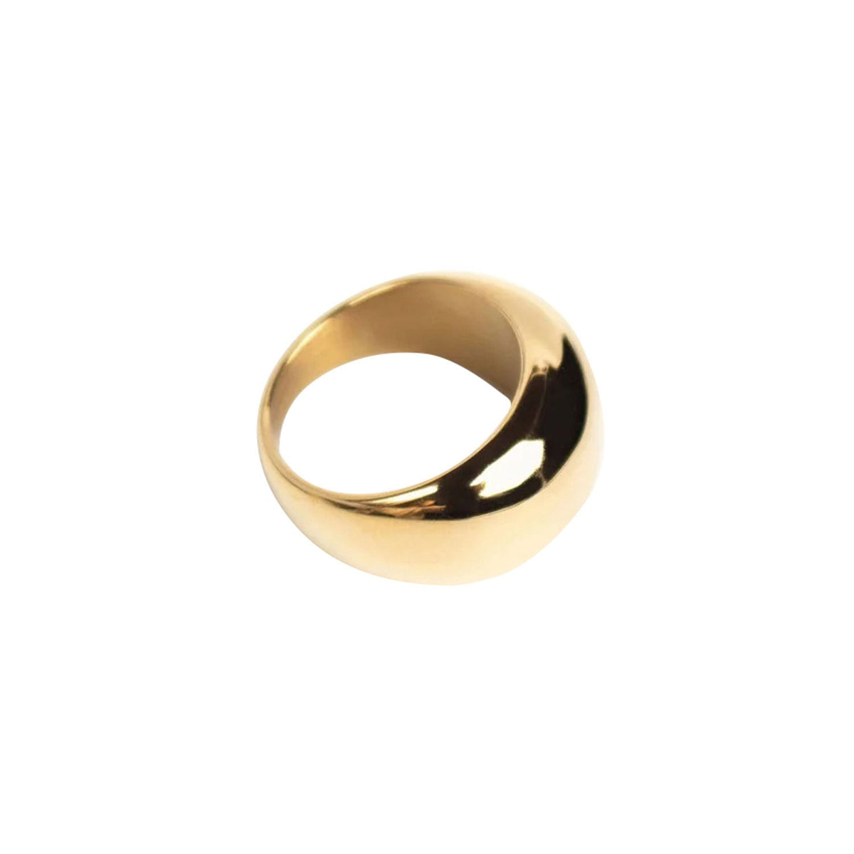 Gold Dome Ring Chunky Statement Ring 18K