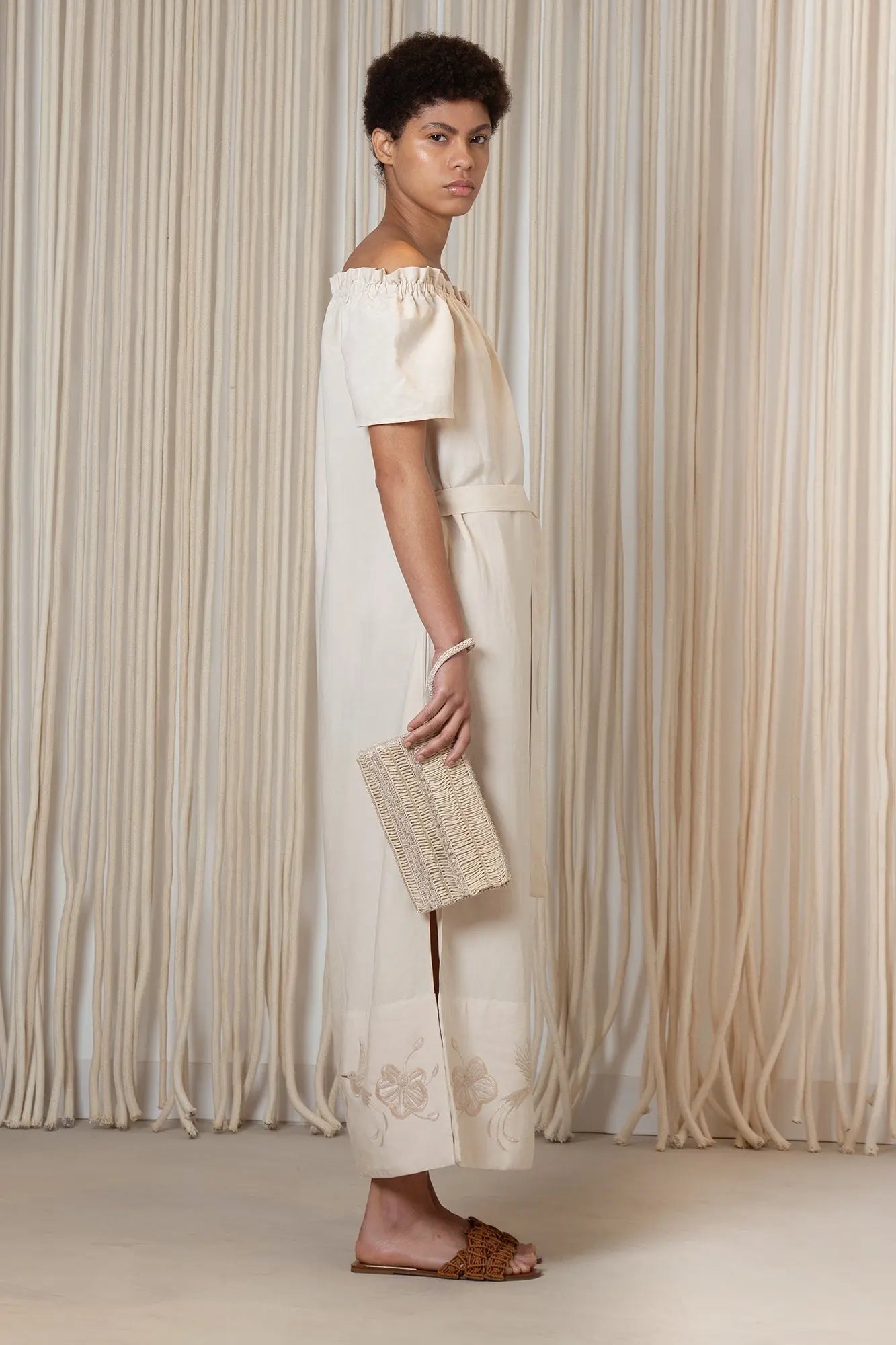 Logan Dress | Ecru