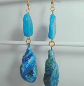 Atencao Sculptural Earrings - Artisanal Ceramic Gradient Series