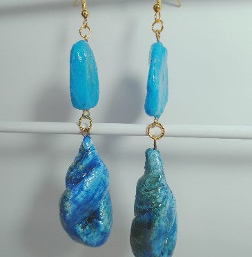 Atencao Sculptural Earrings - Artisanal Ceramic Gradient Series