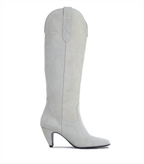 Chic Suede Western Boots Rivet