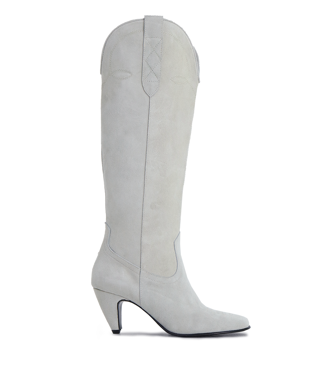 Chic Suede Western Boots Rivet