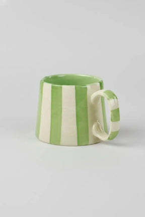 Ceramic Striped Coffee Cup Set - 220ml