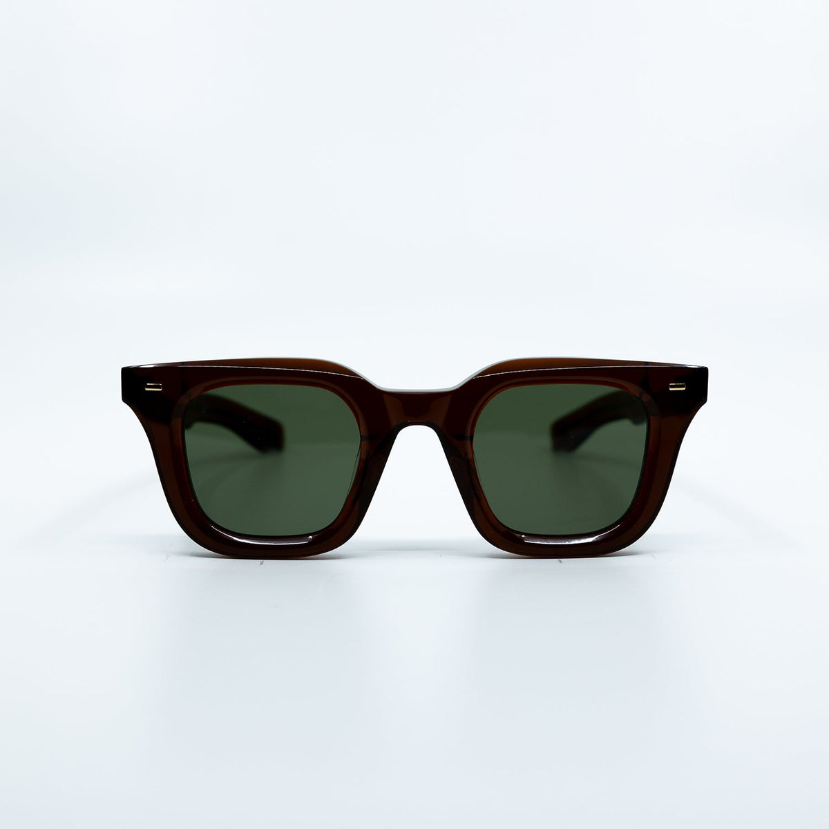Zid Sunglasses with Brown Frame & Green Lens