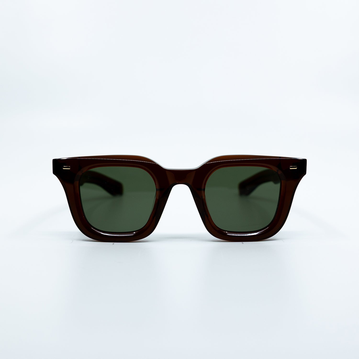 Zid Sunglasses with Brown Frame & Green Lens