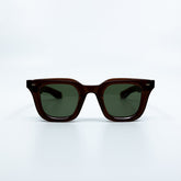Zid Sunglasses with Brown Frame & Green Lens