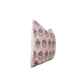 Classic Hand Block Printed Viscose Linen Pillow Cover - Mormukut