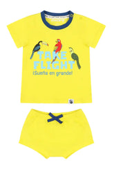 Mixed Up Clothing Suave Baby Tee and Bloomer Shorts Set - Take Flight