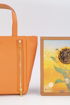 Artepara Luxury Embroidered Sunflower Maxi Tote