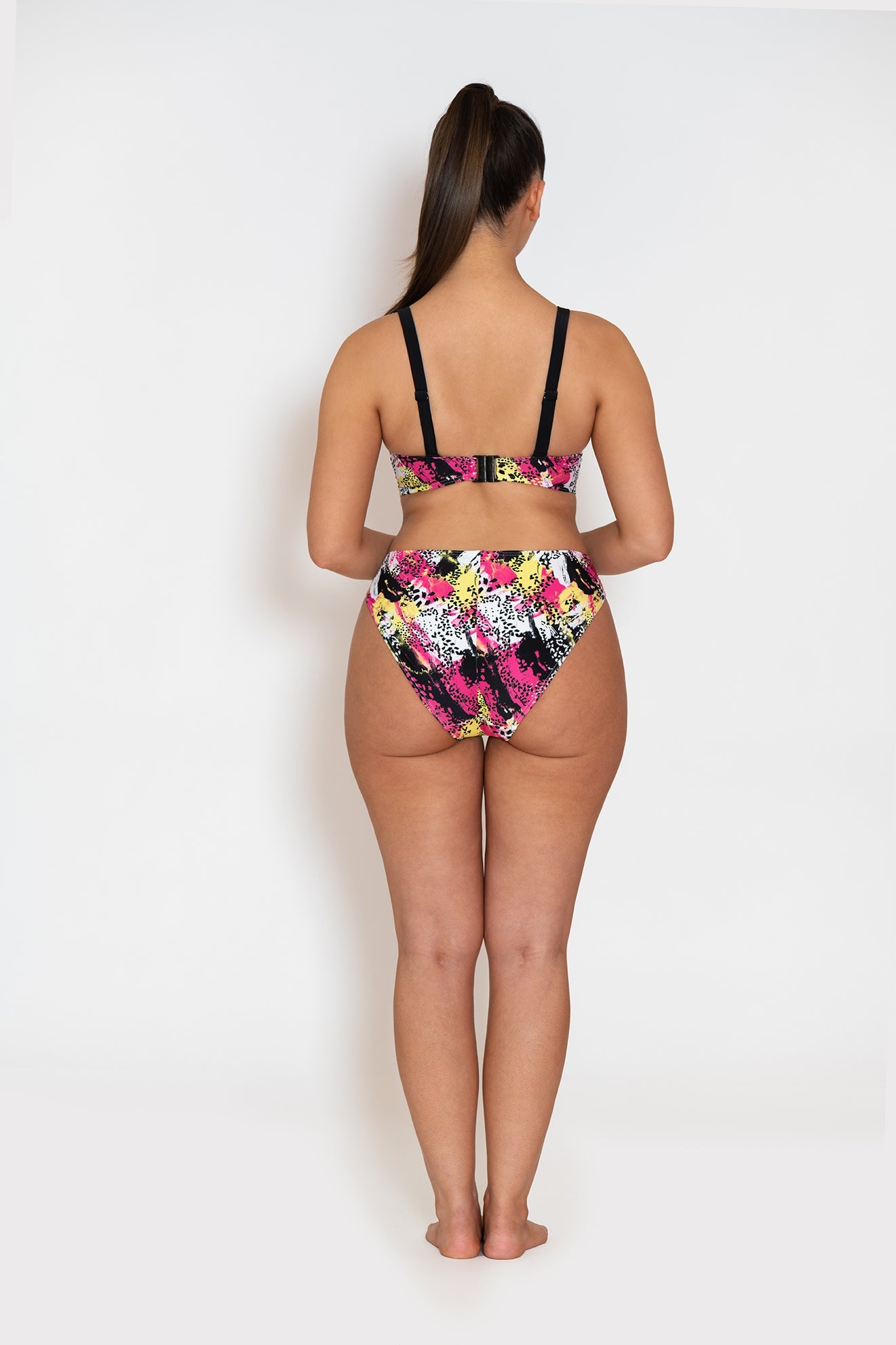 Curvy Kate Sea Leopard Plunge Swimsuit Print Mix