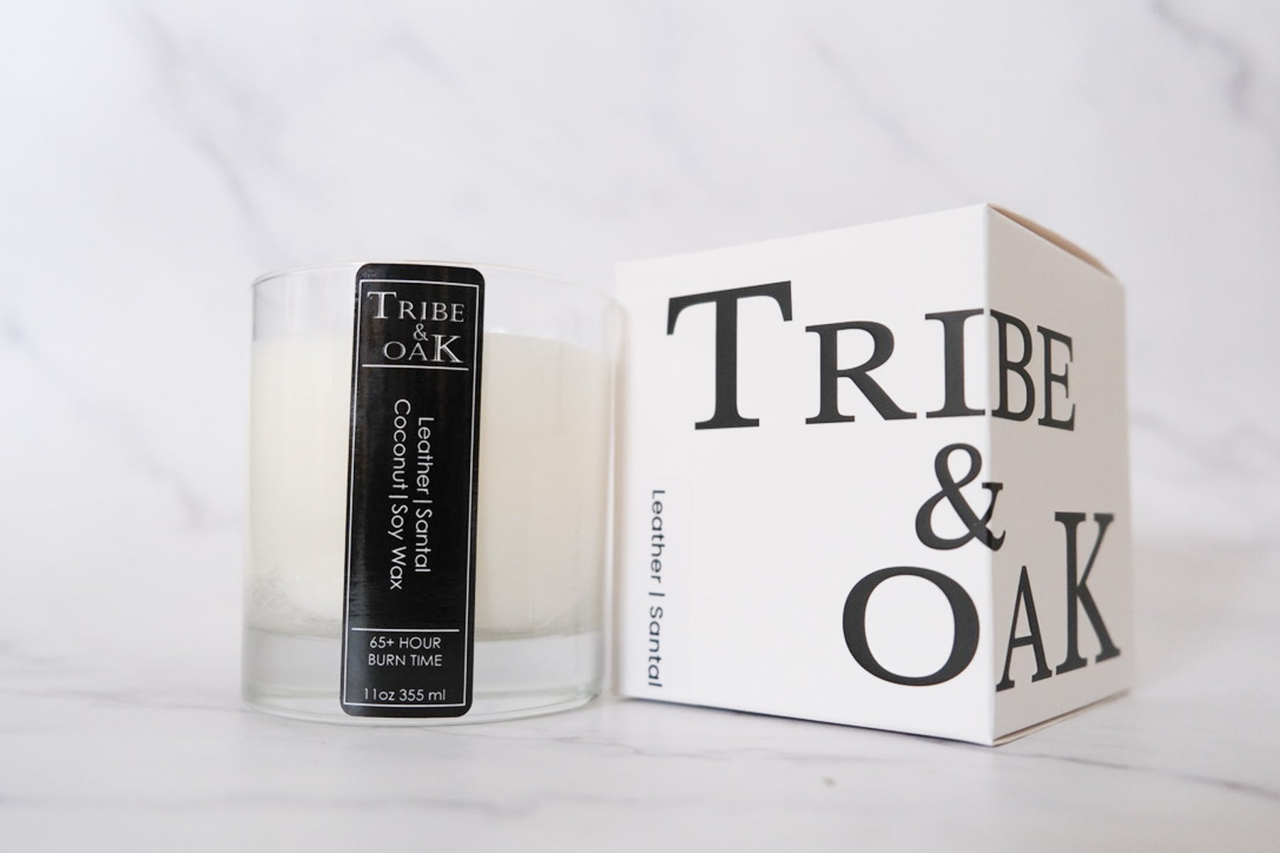 Leather Santal Coconut-Soy Candle