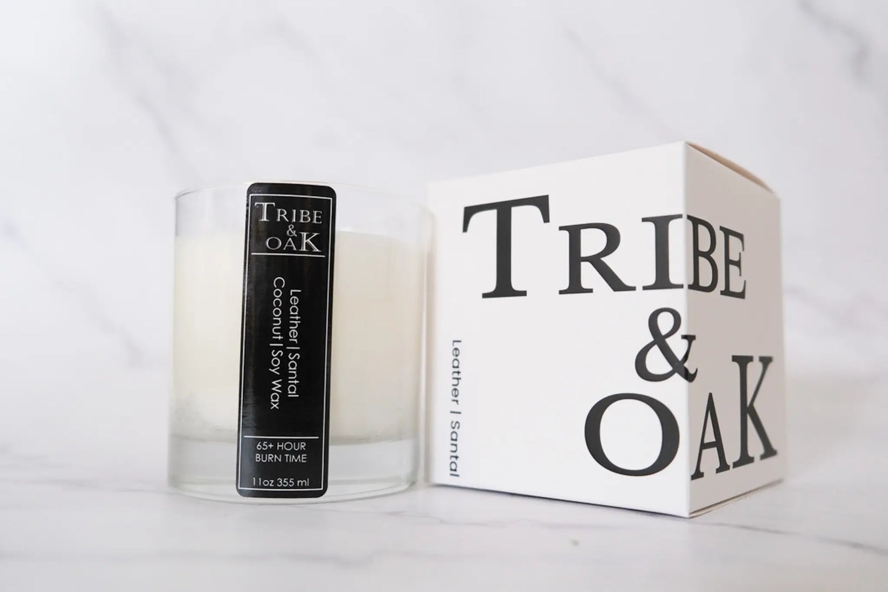 Leather Santal Coconut-Soy Candle