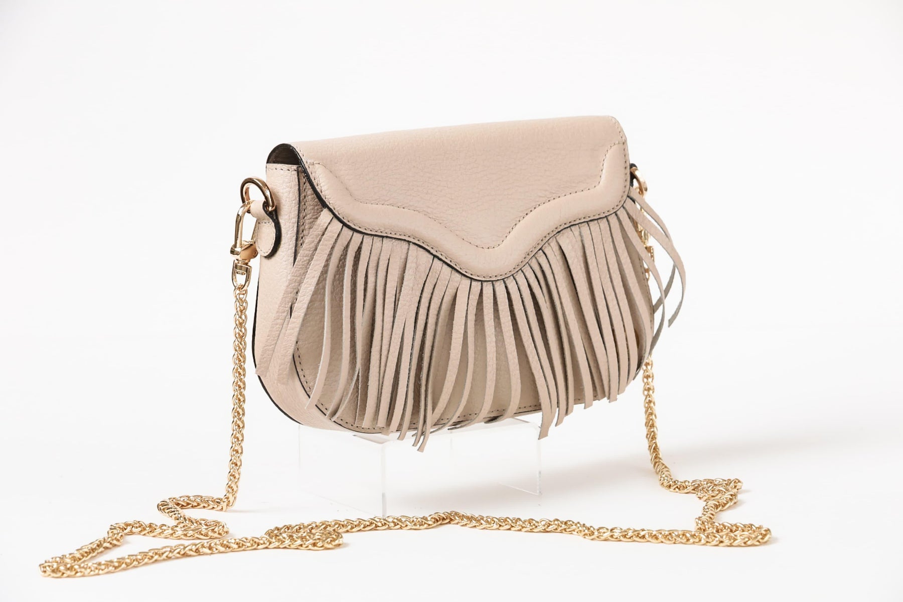 María Mini - Nude Crossbody Bag