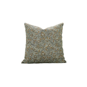 Handmade Indian Block Print Farmhouse Decor Pure Linen Pillow Cover- Kamal Dutta