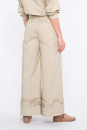 Viena Sculptural Hem Trouser | Pristine