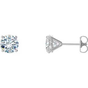 1 CT Lab-Grown Diamond 4-Prong Stud Earrings in 14K Gold