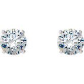 1 CT Lab-Grown Diamond 4-Prong Stud Earrings in 14K Gold