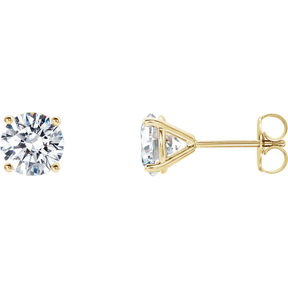 1 1/2 CT Lab-Grown Diamond 4-Prong Stud Earrings in 14K Gold