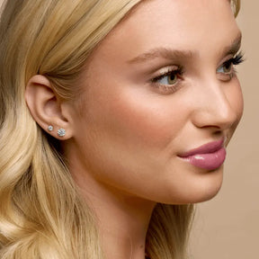 1 1/2 CT Lab-Grown Diamond 4-Prong Stud Earrings in 14K Gold